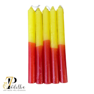 Vela palito - Amarela e Vermelha