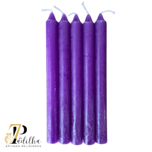 Vela palito - Roxa