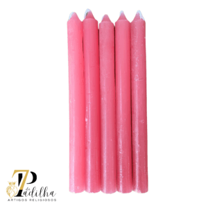 Vela palito - Rosa Claro