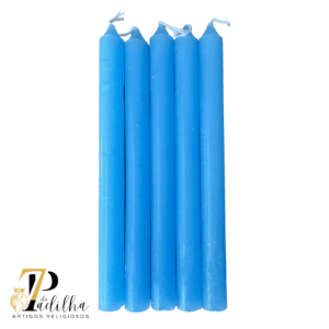 Vela palito - Azul Claro